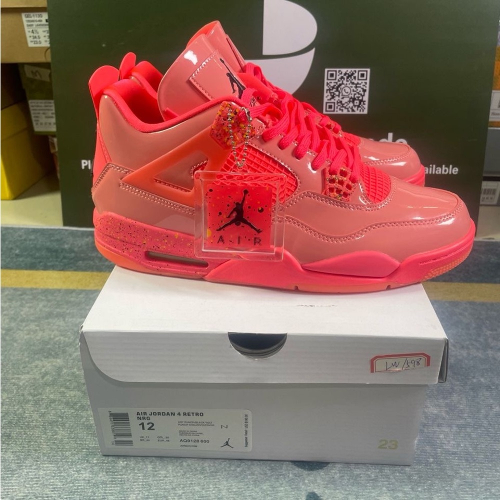 Jordan Pink Sneakers with Iconic Air Unit and Distinctive Wings